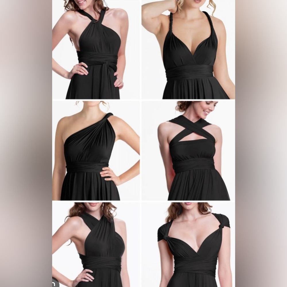 Henkaa Sakura Black Infinity Midi Dress